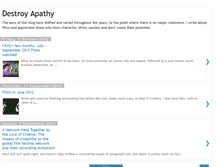 Tablet Screenshot of destroy-apathy.blogspot.com