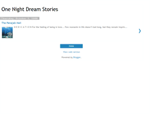 Tablet Screenshot of onenightdreamstories.blogspot.com