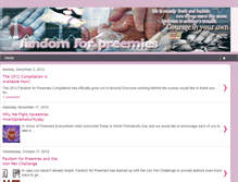 Tablet Screenshot of fandomforpreemies.blogspot.com