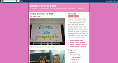 Desktop Screenshot of greenpartyoffour.blogspot.com