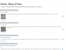 Tablet Screenshot of greenpartyoffour.blogspot.com