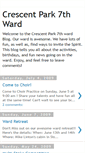 Mobile Screenshot of crescentpark7thward.blogspot.com