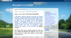 Desktop Screenshot of mensagensdebencaos.blogspot.com