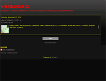 Tablet Screenshot of nin-residences.blogspot.com