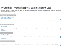 Tablet Screenshot of deepdarkweightloss.blogspot.com