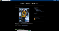 Desktop Screenshot of familydinnerforone.blogspot.com