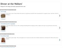 Tablet Screenshot of dinneratthewalkers.blogspot.com