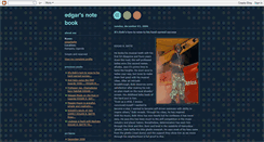Desktop Screenshot of edgarznotebook.blogspot.com