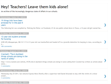 Tablet Screenshot of leavethemkidsalone.blogspot.com