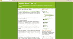 Desktop Screenshot of holistichealthlaw.blogspot.com