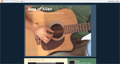 Desktop Screenshot of blogofallan.blogspot.com