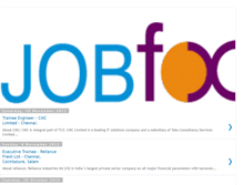 Tablet Screenshot of jobfoxindia.blogspot.com