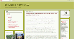 Desktop Screenshot of ecoclassichomes.blogspot.com