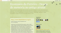 Desktop Screenshot of ecomuseudoferreiro.blogspot.com