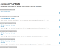 Tablet Screenshot of messengercontacts.blogspot.com