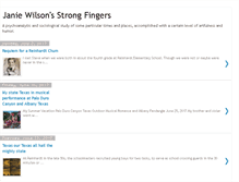 Tablet Screenshot of janiewilsonsstrongfingers.blogspot.com