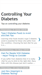 Mobile Screenshot of controllingyourdiabetes.blogspot.com