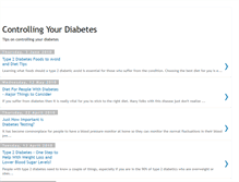 Tablet Screenshot of controllingyourdiabetes.blogspot.com