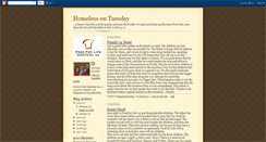 Desktop Screenshot of homelessontuesday.blogspot.com