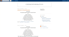 Desktop Screenshot of cheminformatics-cheminformatics.blogspot.com