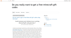 Desktop Screenshot of doyouwantfreegiftcodes.blogspot.com