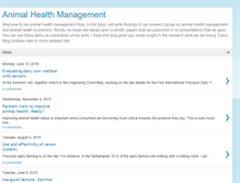 Tablet Screenshot of animal-health-management.blogspot.com