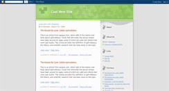 Desktop Screenshot of cool-new-site.blogspot.com