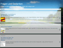 Tablet Screenshot of fragen-und-gedanken.blogspot.com