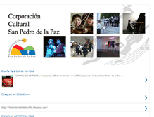 Tablet Screenshot of corporacionculturalsanpedrodelapaz.blogspot.com