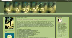 Desktop Screenshot of mscodependent.blogspot.com