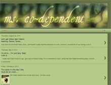 Tablet Screenshot of mscodependent.blogspot.com