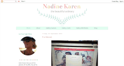 Desktop Screenshot of nadinekaren.blogspot.com