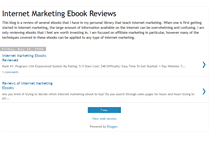 Tablet Screenshot of internet-marketing-ebook-reviews.blogspot.com