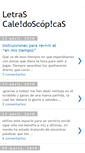 Mobile Screenshot of letrascaleidoscopicas.blogspot.com