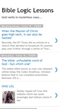 Mobile Screenshot of biblelogiclessons.blogspot.com