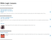 Tablet Screenshot of biblelogiclessons.blogspot.com