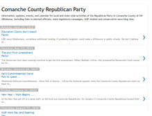 Tablet Screenshot of comanchecountyrepublicanparty.blogspot.com