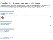 Tablet Screenshot of canadianvetremembranceriders.blogspot.com