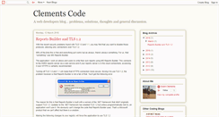 Desktop Screenshot of clementscode.blogspot.com