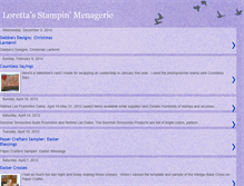 Tablet Screenshot of lorettastampinmenagerie.blogspot.com