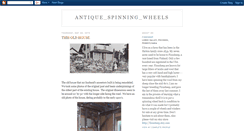 Desktop Screenshot of antique-spinning-wheels.blogspot.com