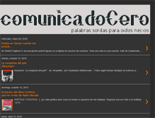 Tablet Screenshot of comunicadocero.blogspot.com