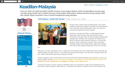 Desktop Screenshot of keadilan-malaysia.blogspot.com