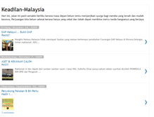 Tablet Screenshot of keadilan-malaysia.blogspot.com
