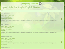 Tablet Screenshot of legend-of-the-sunknight.blogspot.com