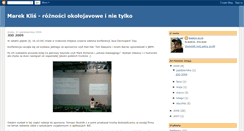 Desktop Screenshot of marekklis.blogspot.com