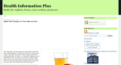 Desktop Screenshot of informationonhealth.blogspot.com