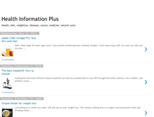 Tablet Screenshot of informationonhealth.blogspot.com
