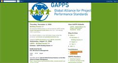 Desktop Screenshot of globalpmstandards.blogspot.com