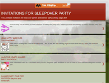 Tablet Screenshot of invitationsforsleepoverparty.blogspot.com
